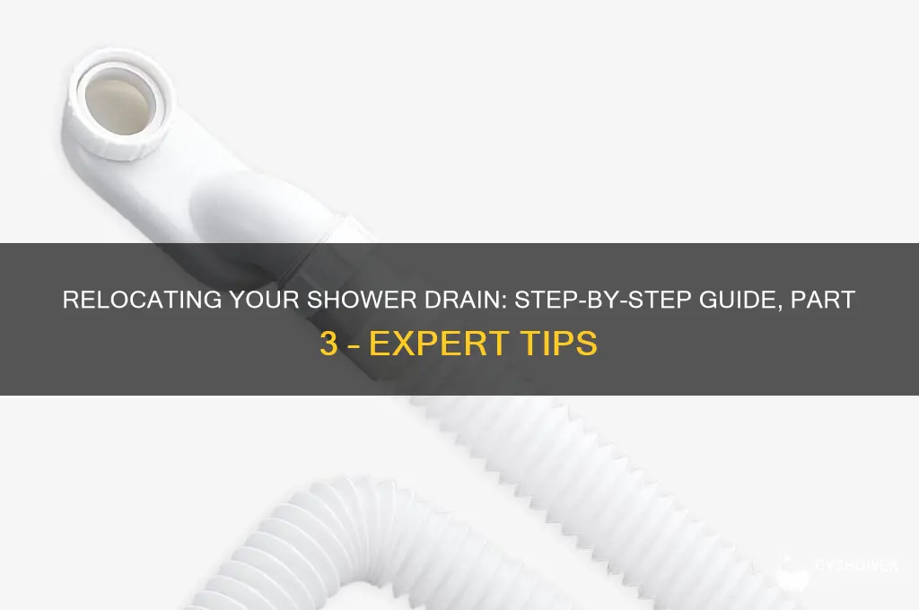 how to relocate shower drain part 3