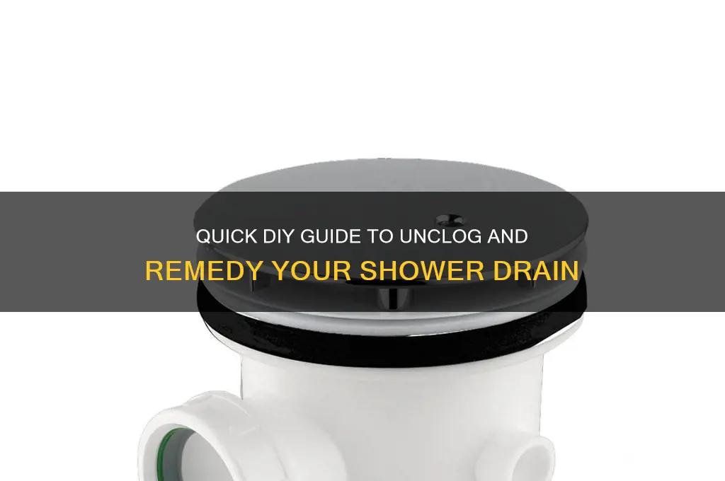 how to remkvr haur shower drain