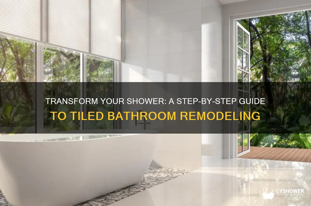 how to remodel a bathroom shower with tile
