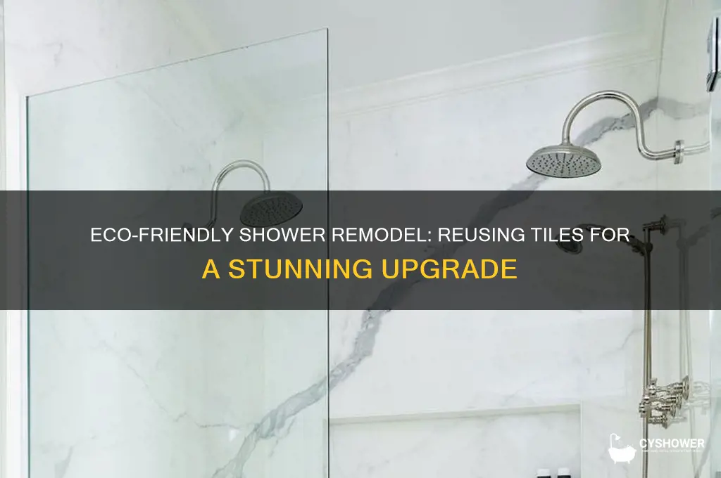 how to remodel a shower reuse tiles