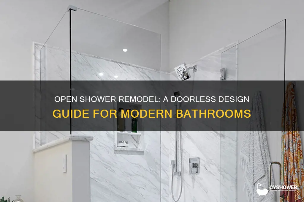 how to remodel a shower with no door
