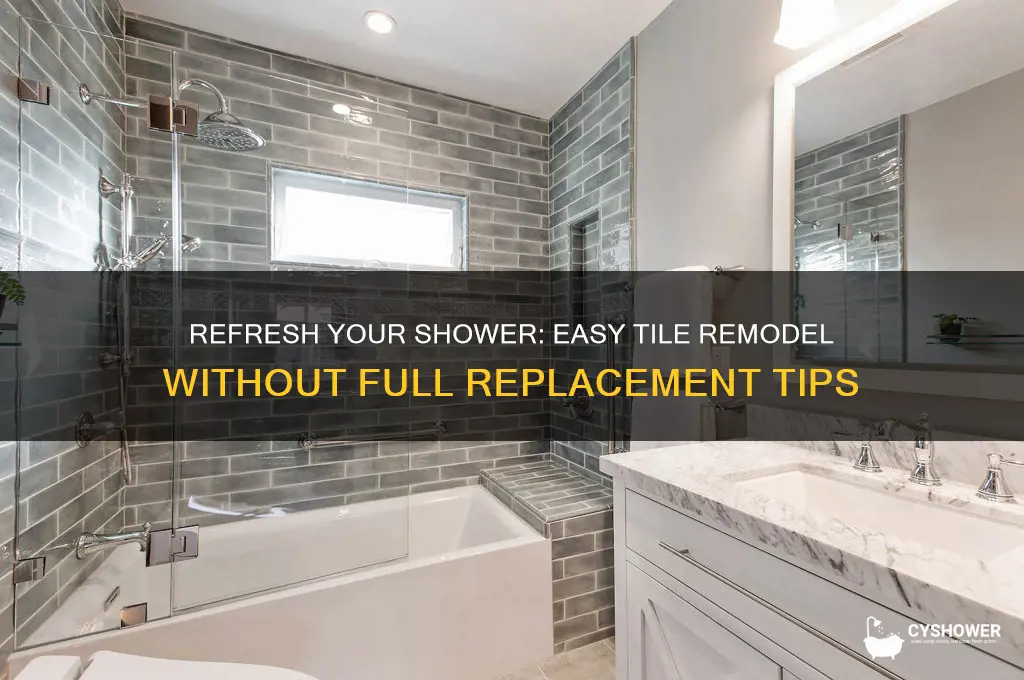 how to remodel shower tile without replacing