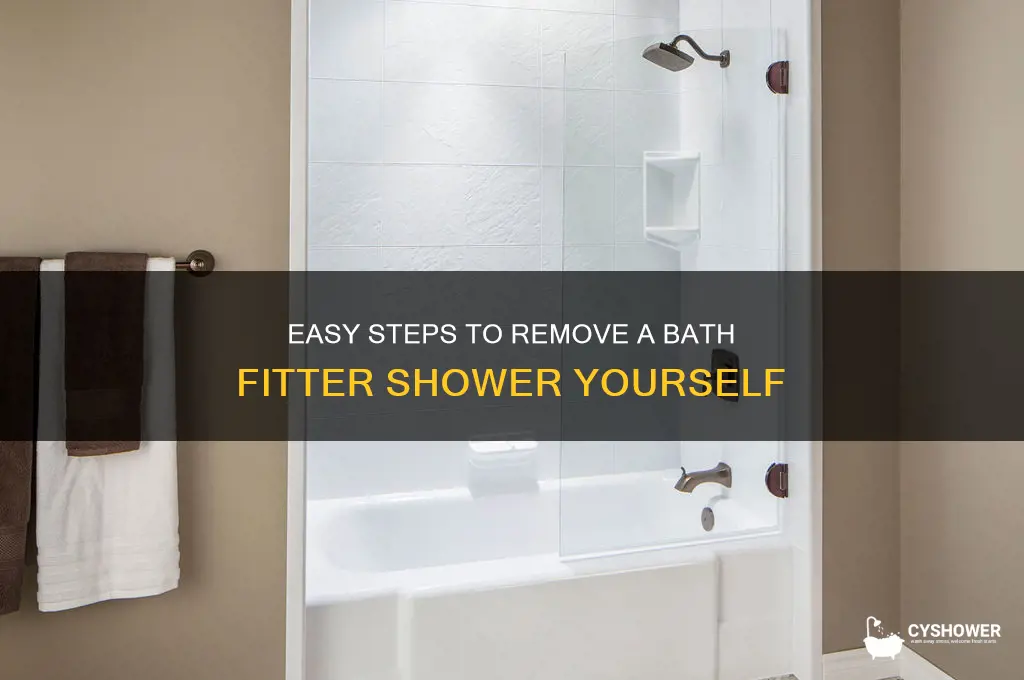 how to remove a bath fitter shower