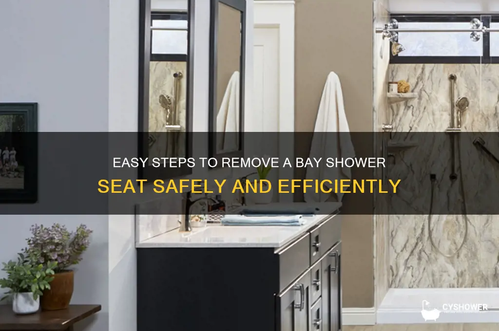 how to remove a bay shower seat