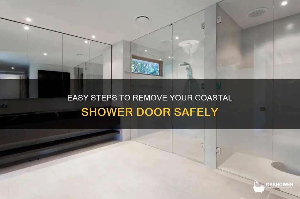 how to remove a coastal shower door