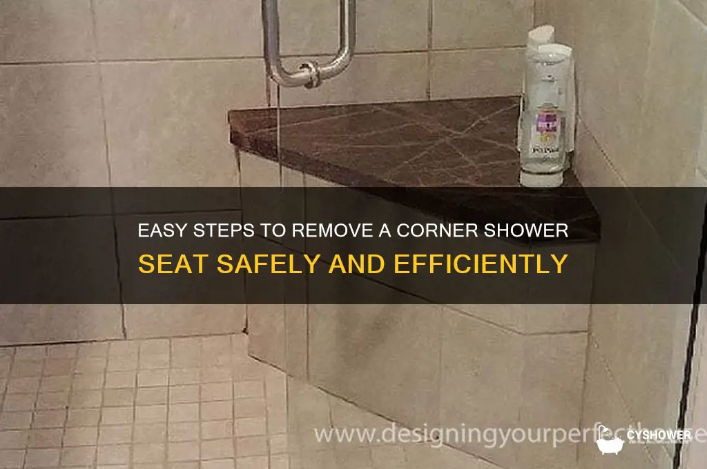 how to remove a corner shower seat