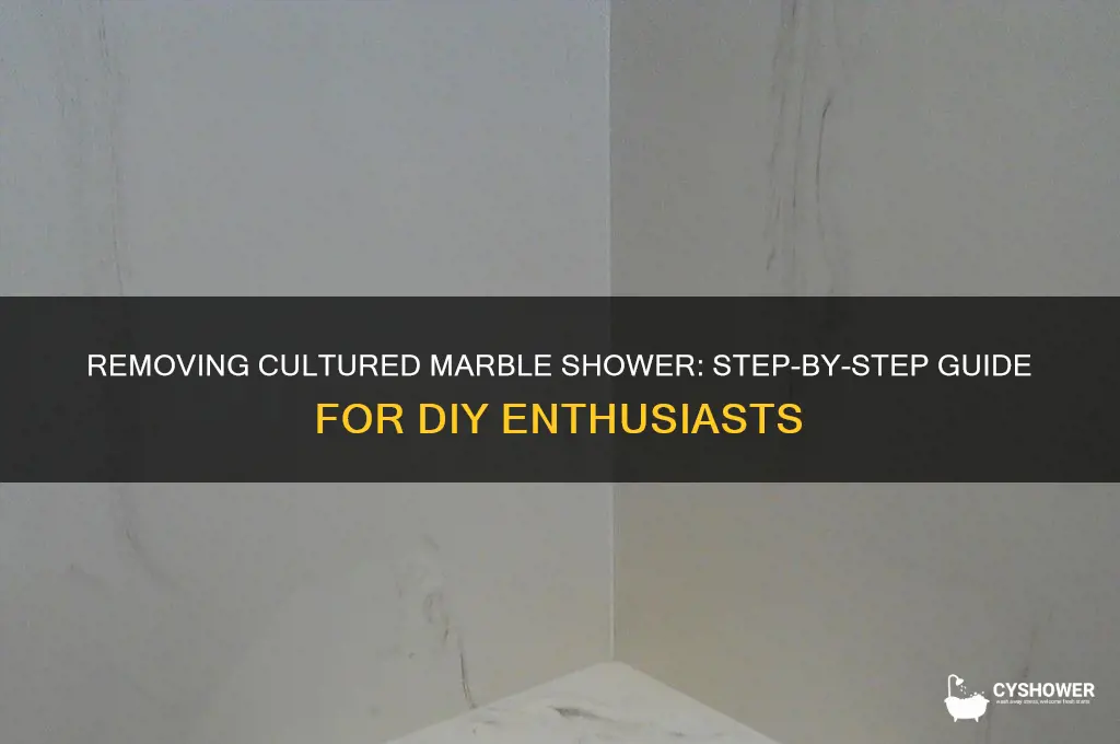how to remove a cultured marble shower
