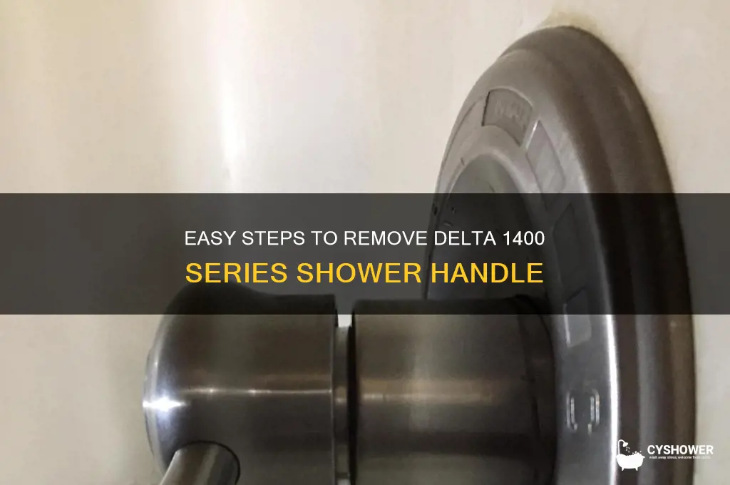 how to remove a delta 1400 series shower handle