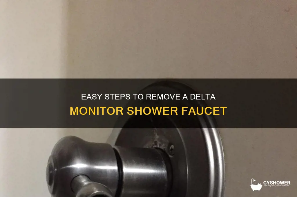 how to remove a delta monitor shower faucet