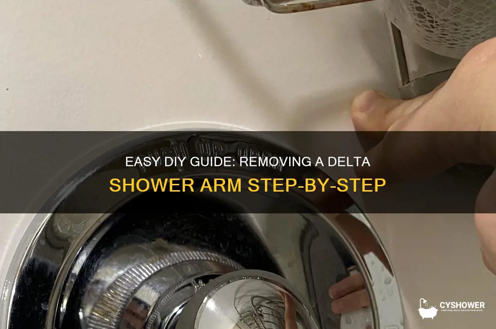 how to remove a delta shower arm