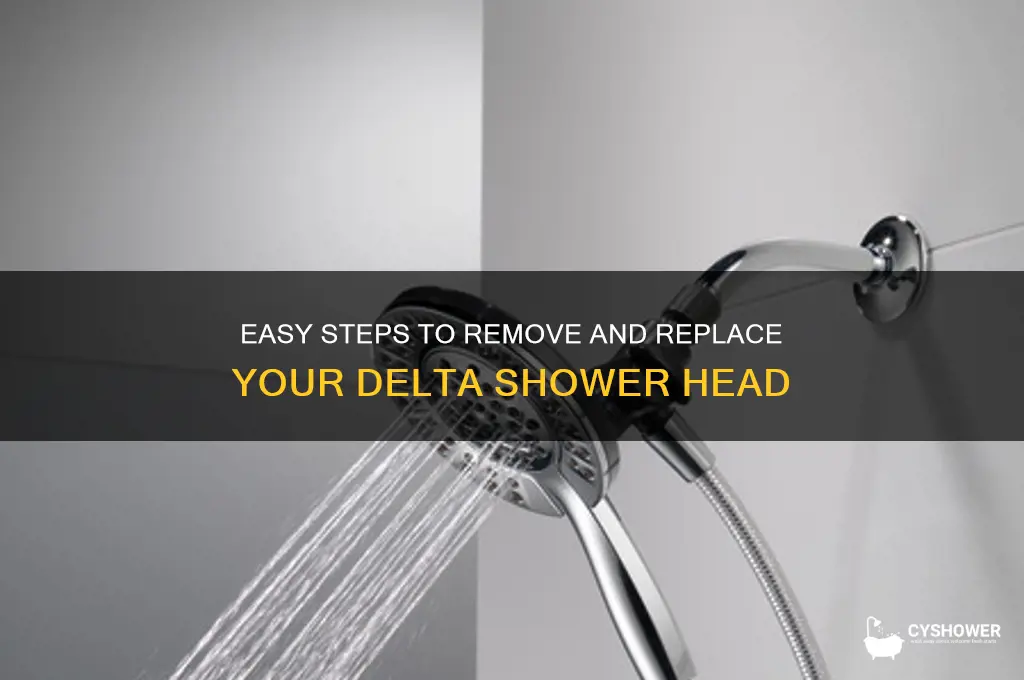 how to remove a delta shower head