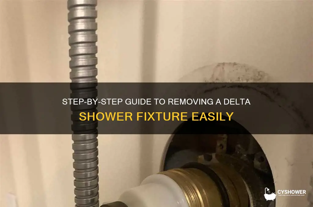 how to remove a delta shower