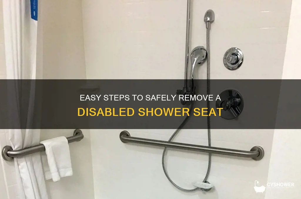 how to remove a disabled shower seat