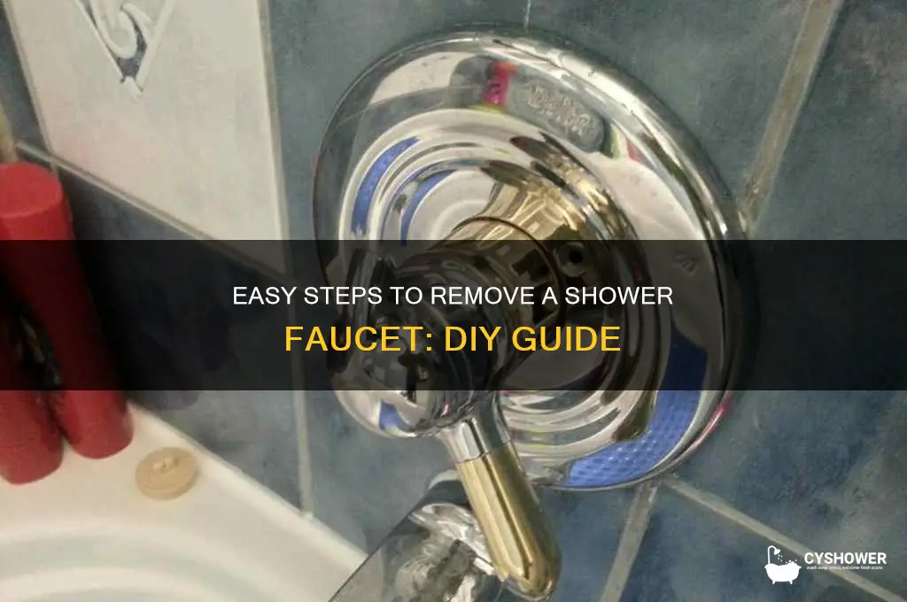 how to remove a faucet from shower