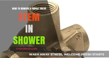 Easy Steps to Remove a Shower Faucet Valve Stem