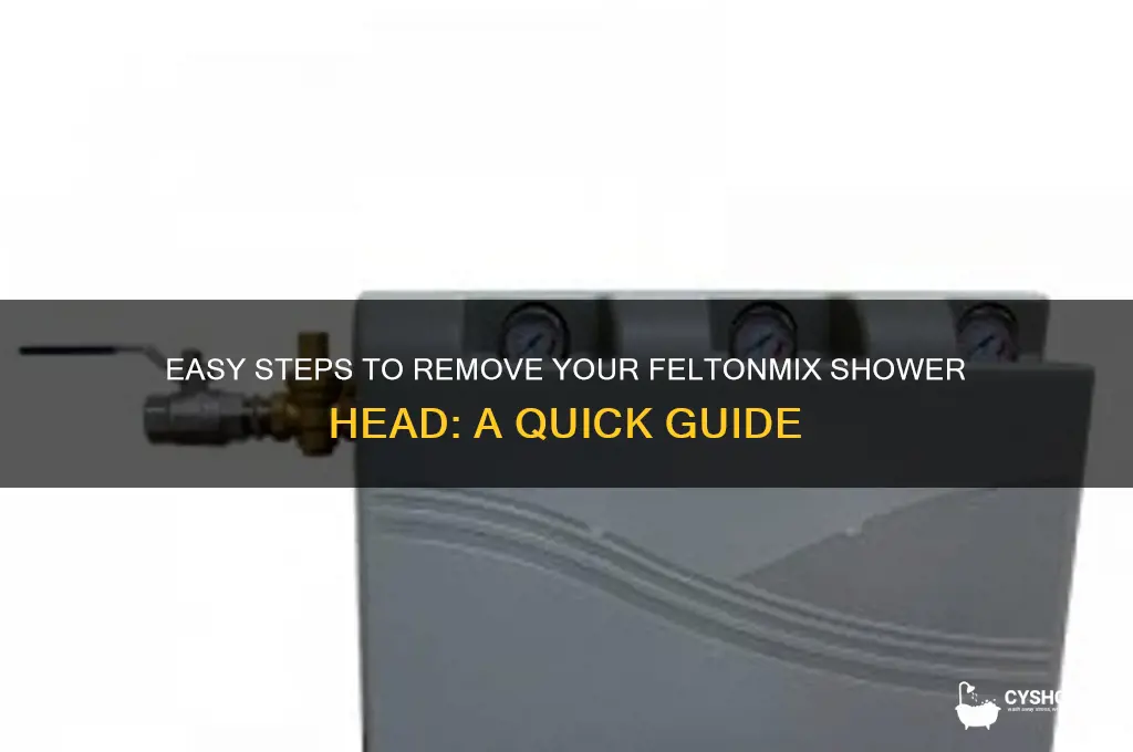 how to remove a feltonmix shower head