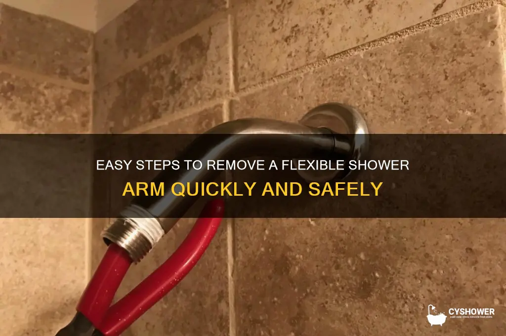 how to remove a flexible shower arm