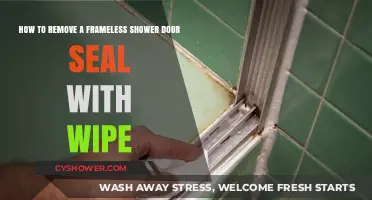 Easy Steps to Remove Frameless Shower Door Seal with Wipe