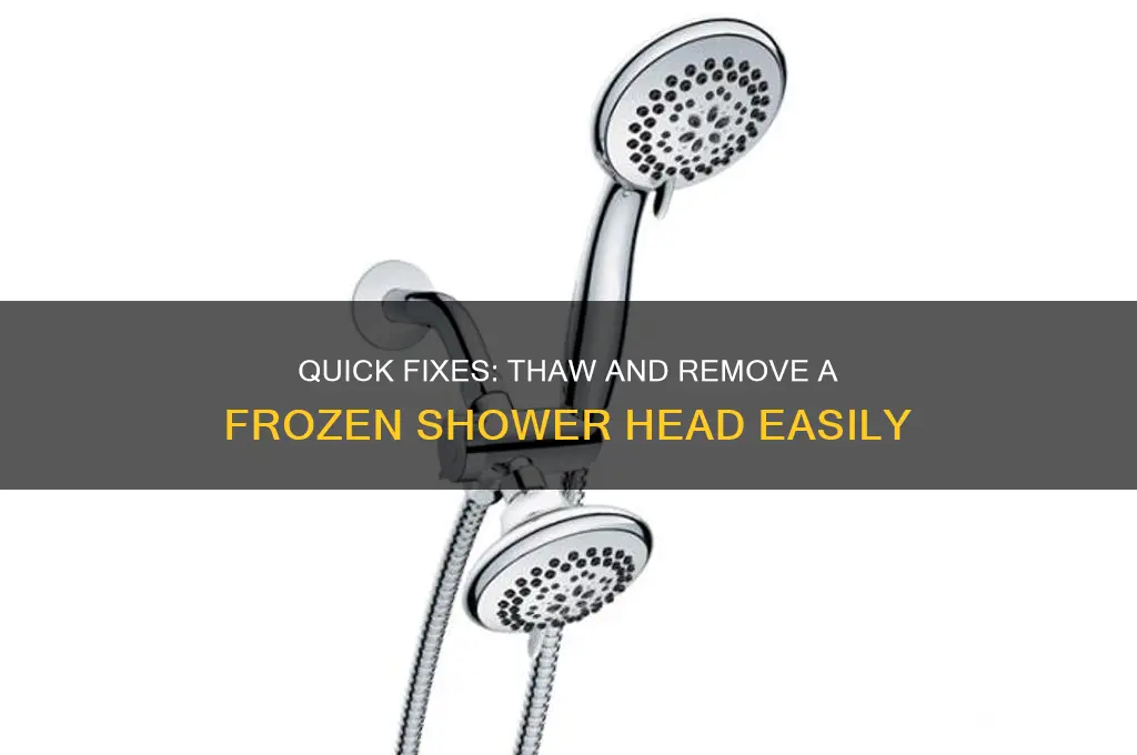 how to remove a frozen shower head