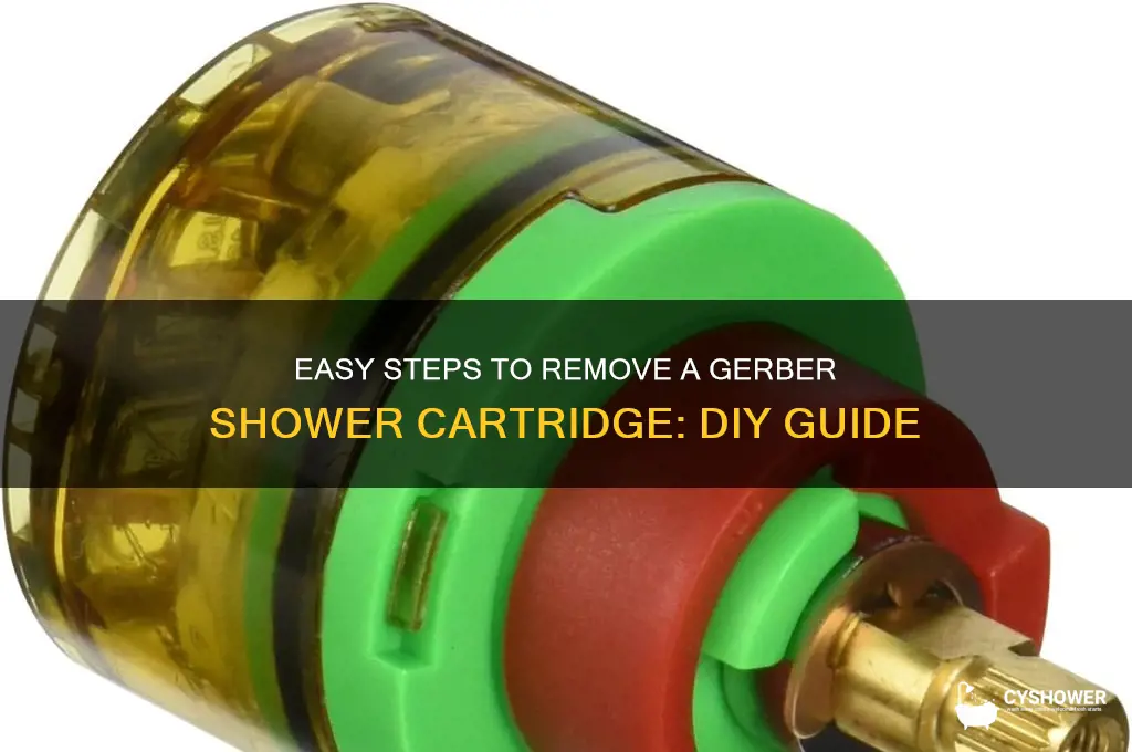how to remove a gerber shower cartridge