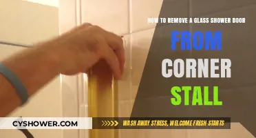 Easy Steps to Remove a Glass Shower Door from Corner Stall