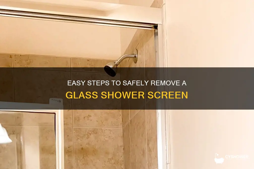 how to remove a glass shower screen
