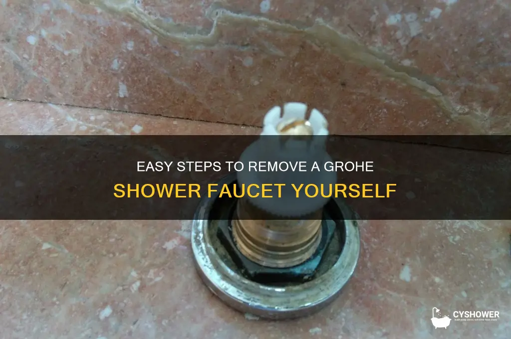 how to remove a grohe shower faucet