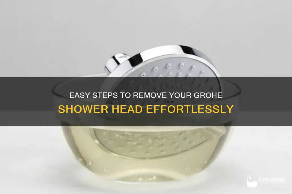 how to remove a grohe shower head