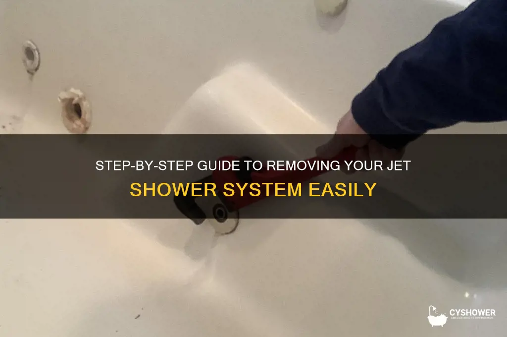 how to remove a jet shower system