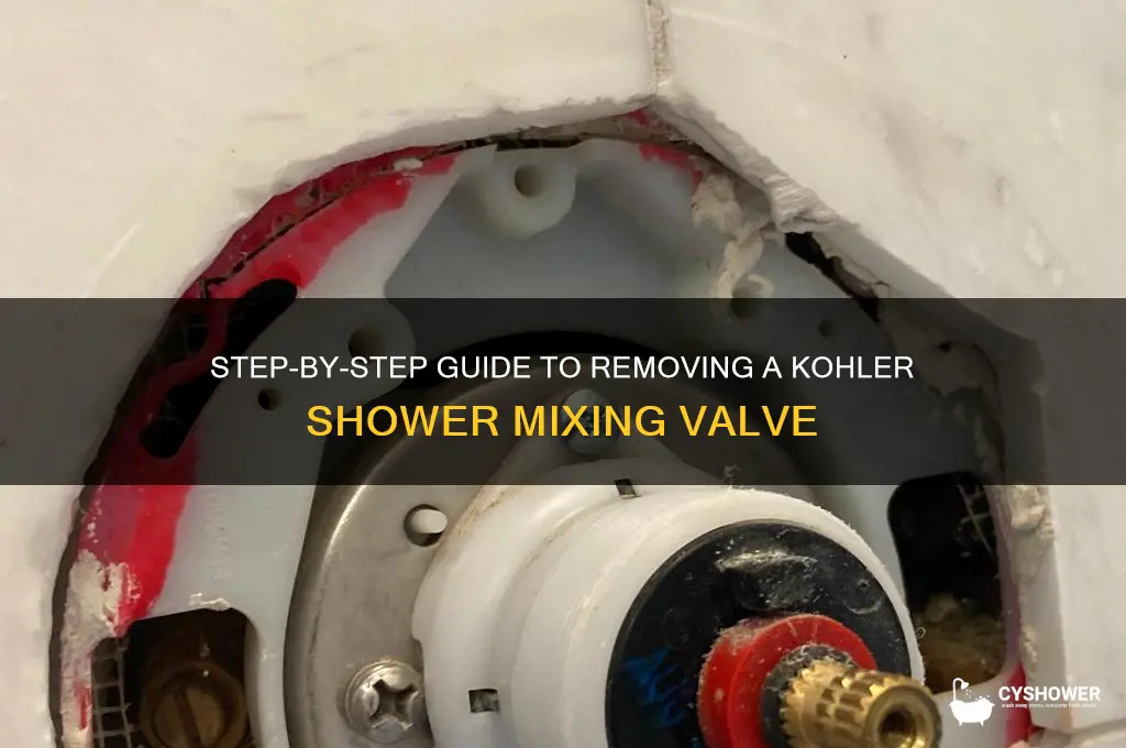 how to remove a kohler shower mixing valve