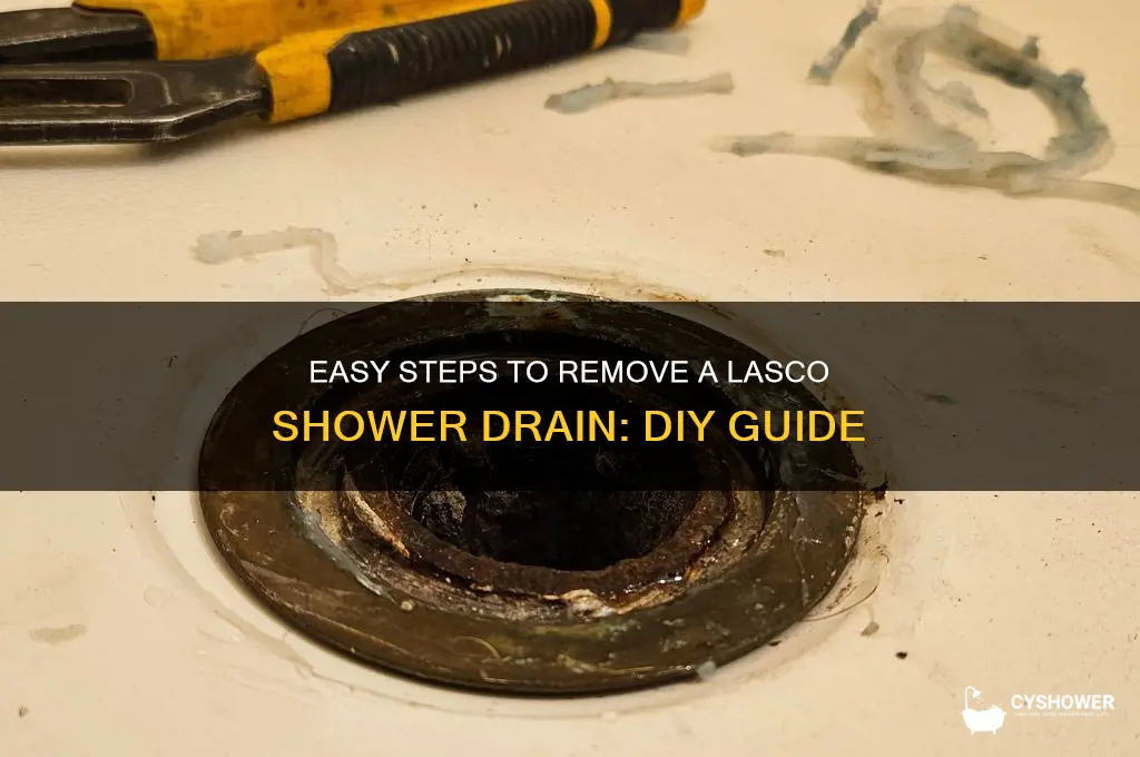 how to remove a lasco shower drain