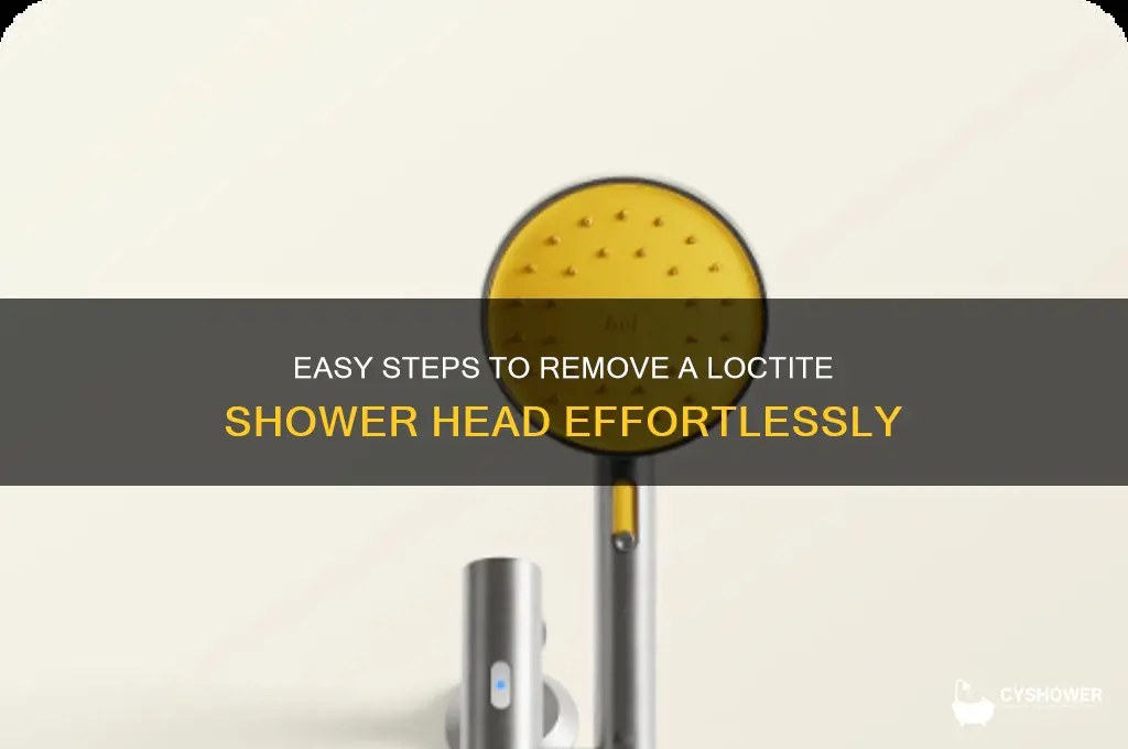 how to remove a loctite shower head