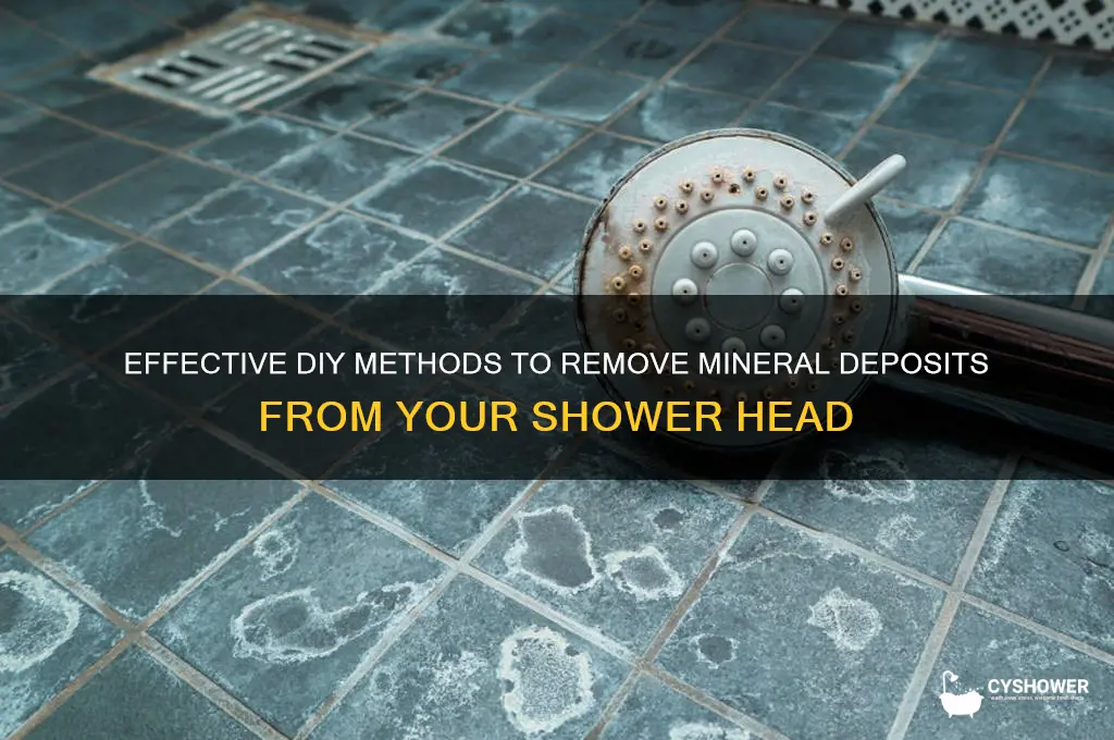 how to remove a mineral deposited shower head