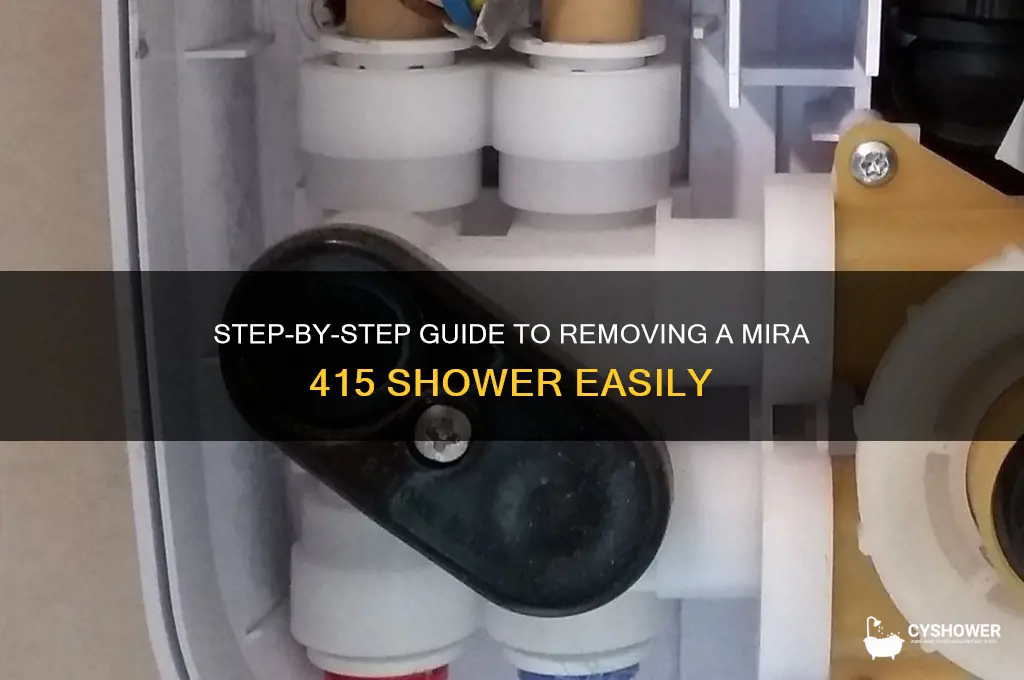 how to remove a mira 415 shower
