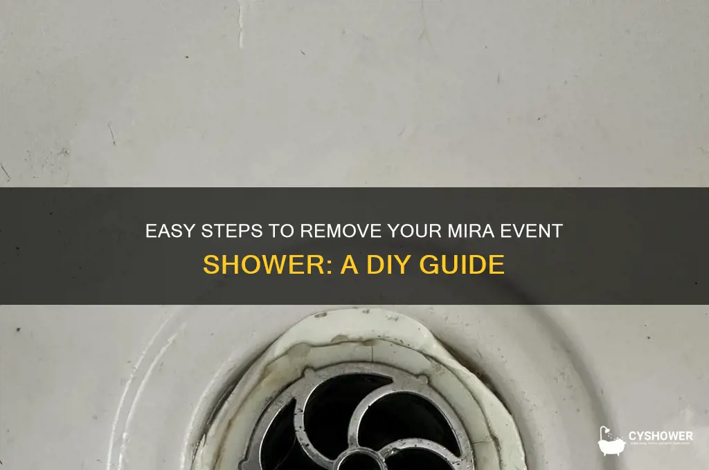 how to remove a mira event shower