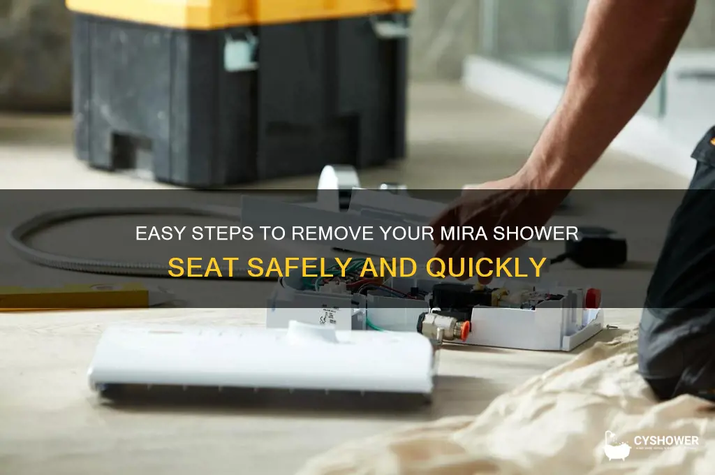 how to remove a mira shower seat