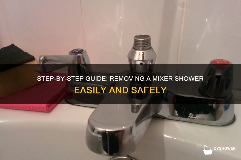 how to remove a mixer shower