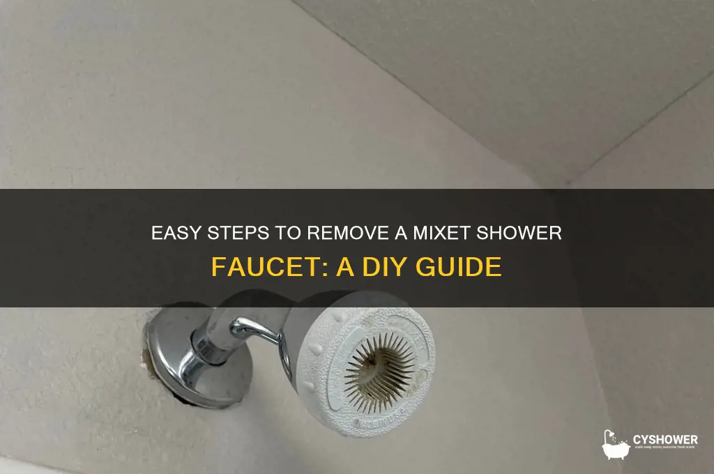 how to remove a mixet shower faucet