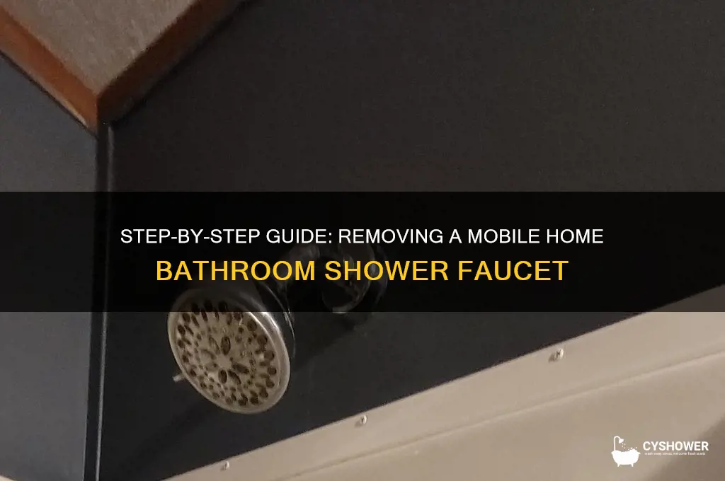 how to remove a mobile home bathroom 4 shower faucet