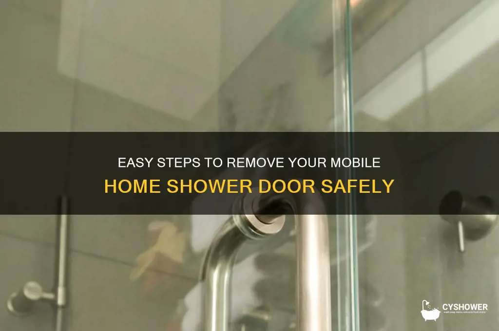how to remove a mobile home shower door