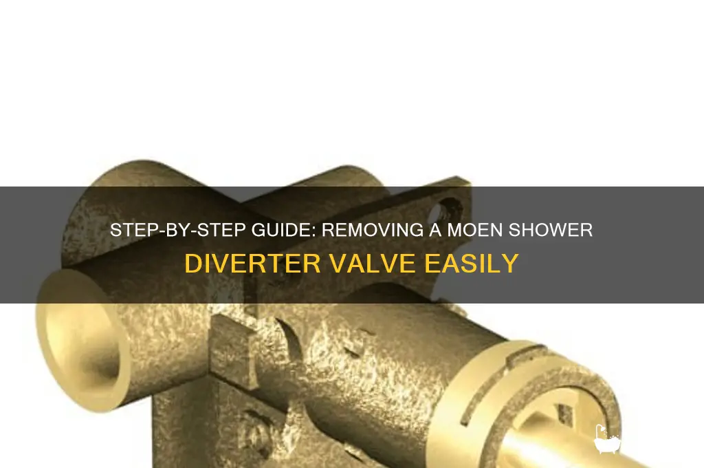 how to remove a moen shower diverter valve