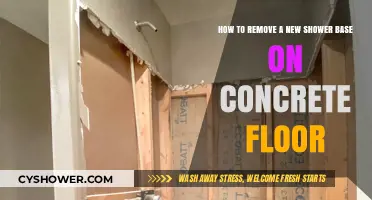 Removing a New Shower Base from Concrete Floors: A Step-by-Step Guide