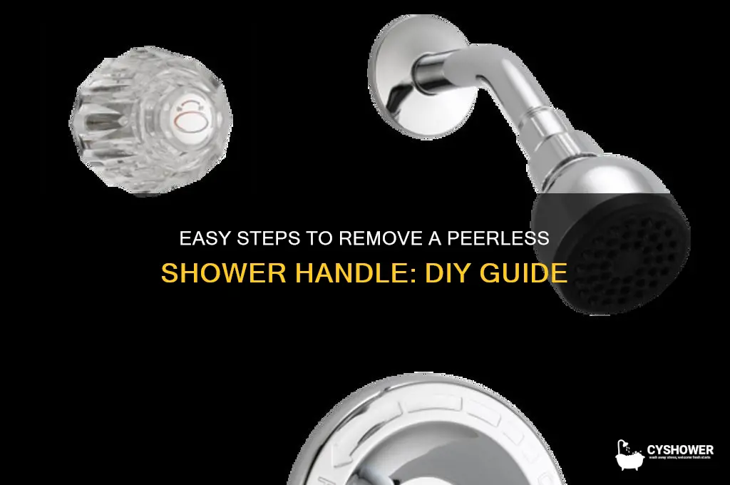 how to remove a peerless shower handle