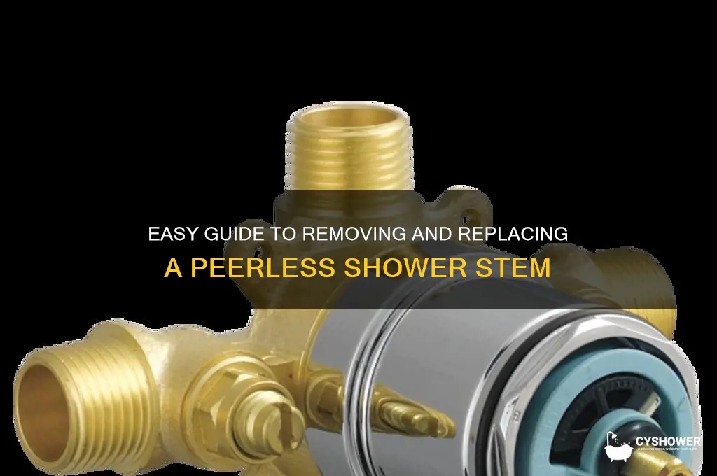 how to remove a peerless shower stem replacement