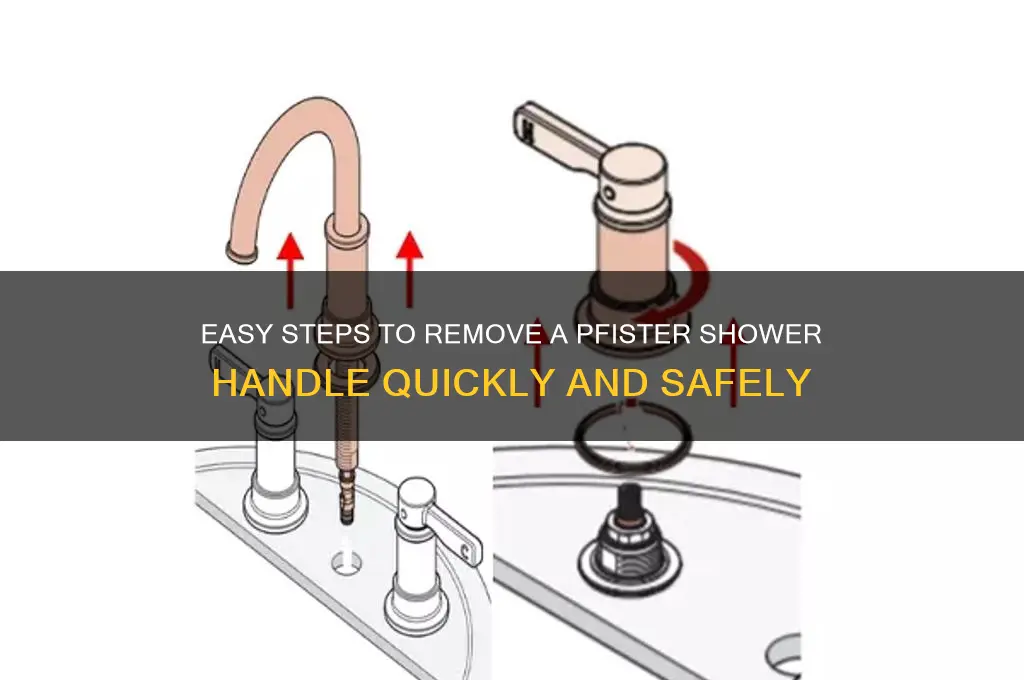 how to remove a pfister shower handle