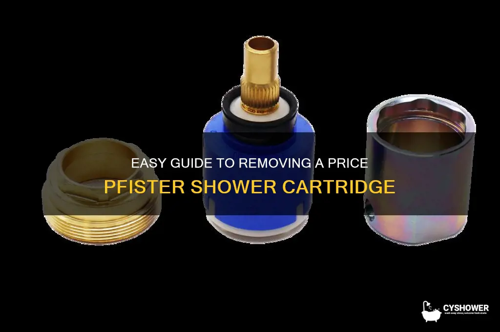 how to remove a price pfister shower cartridge