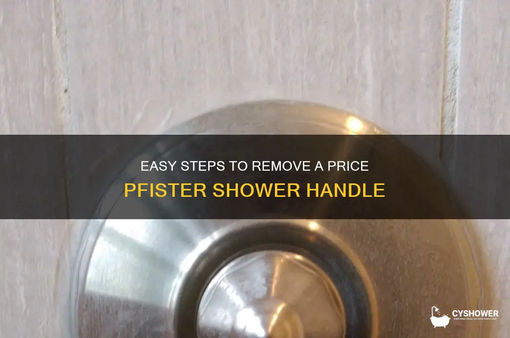 how to remove a price pfister shower handle