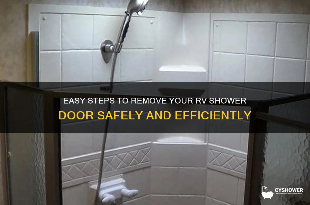 how to remove a rv shower door