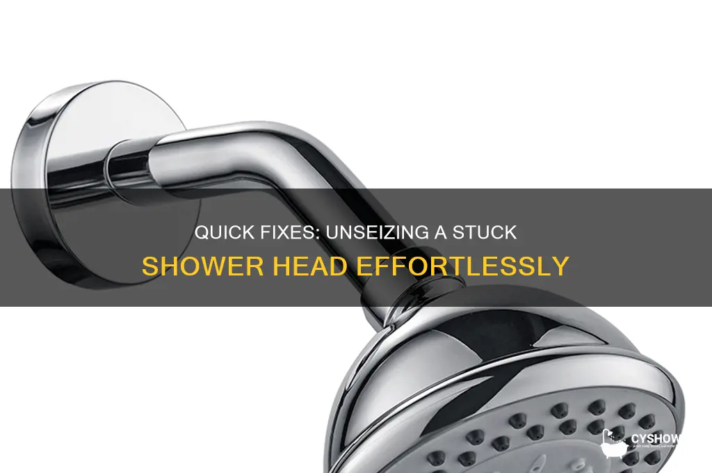 how to remove a seized shower head