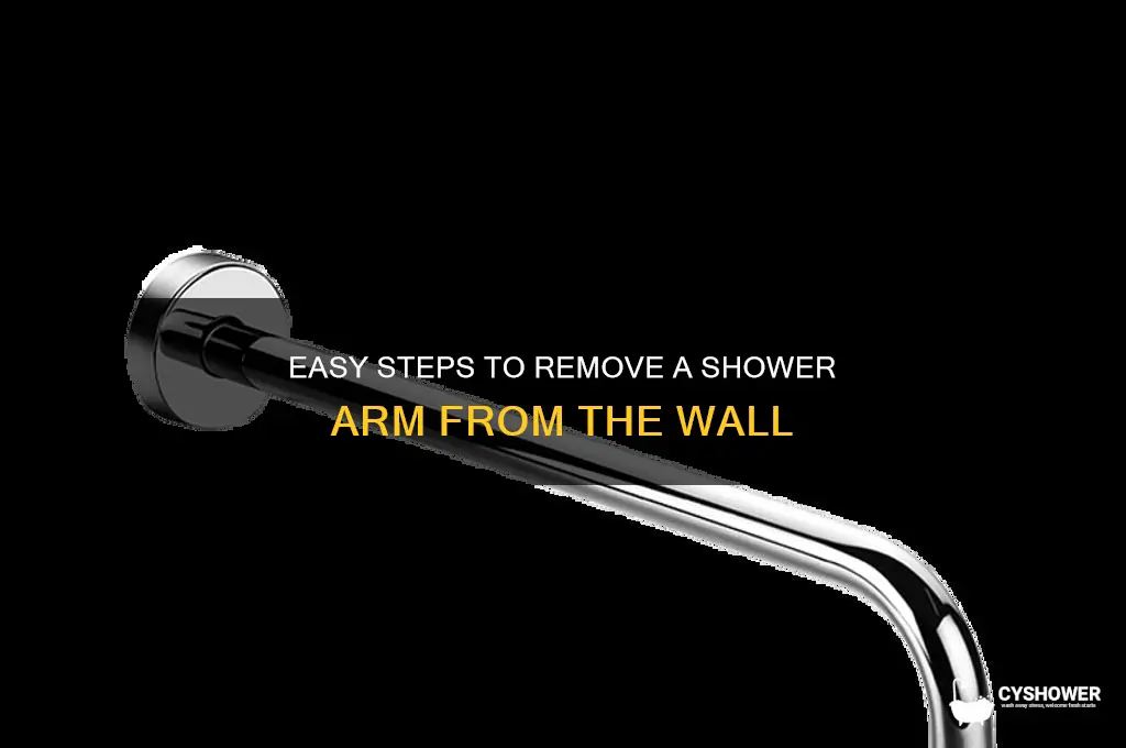 how to remove a shower arm from the wall